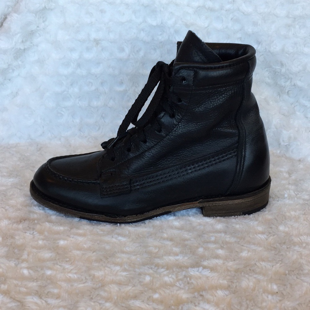 Vintage Shoe Company Vanessa Moto Black Boot